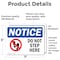 Signmission Do Not Step Here Sign With Symbol, 7 in W x Rectangle, Vinyl Decal OS-2PACK-NS-D-57-L-11377 - alternate 2